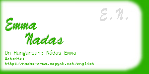 emma nadas business card